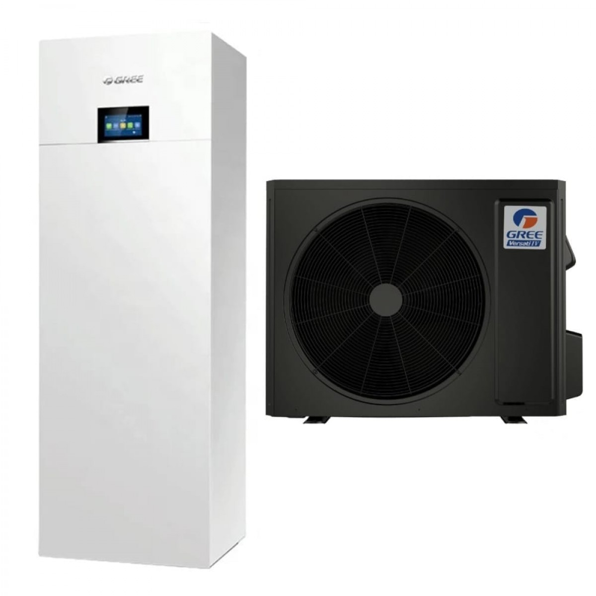 Šilumos siurblys oras -vanduo VERSATI IV GRS-CQ10.0Pd/NhH3-E(O)+GRS-CQ10.0PdG/NhH3-E(I) šildymo galia 10,20kW šaldymo galia 8,70kW su 185l karšto vandens talpa, su vėsinimo funkcija, su 6 kW tenu Šilumos siurblys oras -vanduo VERSATI IV GRS-CQ10.0Pd/NhH3-E(O)+GRS-CQ10.0PdG/NhH3-E(I) šildymo galia 10,20kW šaldymo galia 8,70kW su 185l karšto vandens talpa, su vėsinimo funkcija, su 6 kW tenu